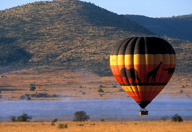 Green Route Africa: Hot air ballon over Africa