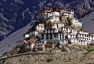Kee monastery in Himalayas mountain, India